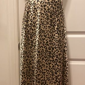 NWT Leopard print midi skirt